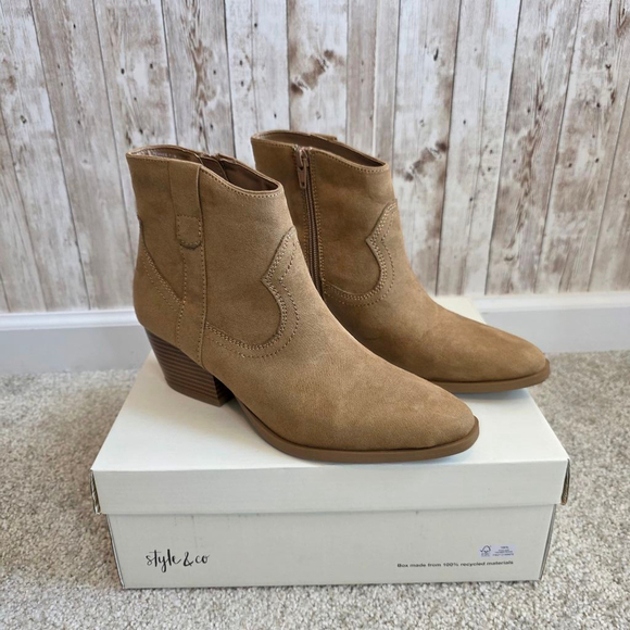 Style & Co Shoes - Women's Style & Co Ankle Boots Size 7.5M Brown